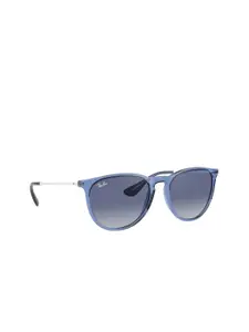 RAY-BAN Women Gradient Blue Lens Phantos Sunglasses - 0RB417165154L54