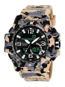 Walrus Men Printed Dial & Straps Analogue and Digital Sports Watch EWTM-CAM-020606