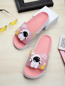 Pampy Angel Women Printed Rubber Sliders