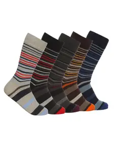 VINENZIA Men Pack Of 5 Calf-Length Socks