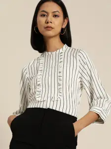 her by invictus Opaque Striped Casual Shirt