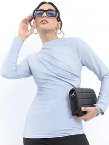 Tokyo Talkies Ruched Fitted Top