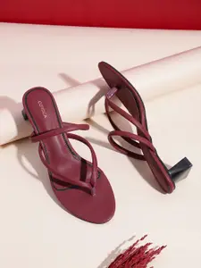 CORSICA Open Toe Block Heels