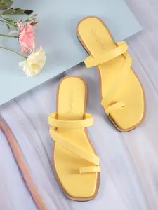 DressBerry Women Solid One Toe Flats