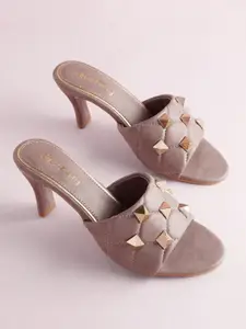 DressBerry Studded Block Heels