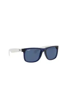 Ray-Ban Men UV Protected Blue Lens Square Sunglasses - 0RB416565118055