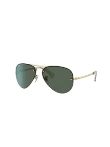 Ray-Ban Men Rimless Aviator Sunglasses with UV Protected Lens- 8901279344920