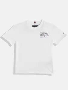 Tommy Hilfiger Boys Pure Cotton Brand Logo Detail T-shirt
