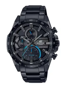CASIO Men Stainless Steel Analogue Chronograph Solar Powered Watch ED568 EQS-940DC-1BVUDF