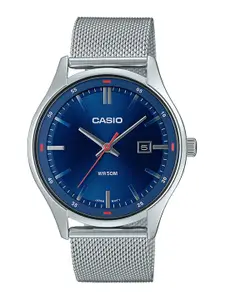 CASIO Men Stainless Steel Bracelet Style Straps Analogue Watch A2107