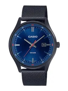 CASIO Men Stainless Steel Bracelet Style Straps Analogue Watch A2104
