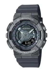 CASIO Women G-Shock GM-S110B-8ADR Gray Analog-Digital Dial Grey Resin Strap Watch G1317