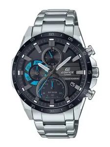 CASIO Men EDifice EQS-940DB-1BVUDF Black Analog Dial Silver Stainless Steel Band ED567