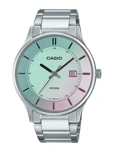 CASIO Men Stainless Steel Bracelet Style Straps Analogue Watch A2111