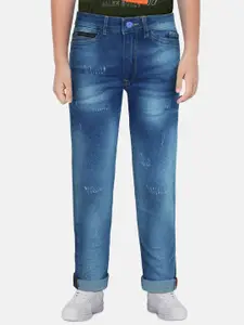 Allen Solly Junior Boys Skinny Fit Mildly Distressed Heavy Fade Stretchable Jeans