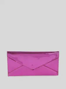 MANGO Metallic PU Envelope Flap Wallet