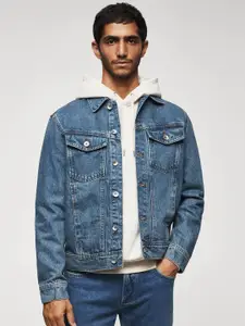 MANGO MAN Sustainable Pure Cotton Denim Jacket