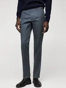 MANGO MAN Solid Slim Fit RegularChinos Trousers