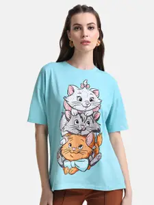 Kazo Women Printed Loose Disney T-shirt