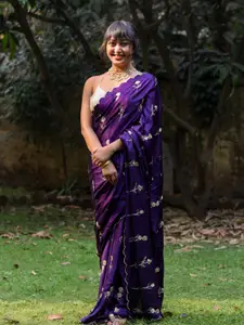 Suta Floral Embroidered Saree