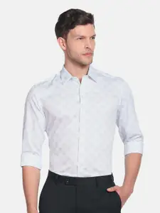 Arrow New York Men Printed Pure Cotton Slim Fit Formal Shirt
