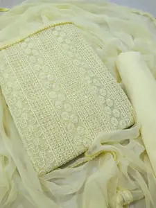 KALINI Embroidered Unstitched Dress Material