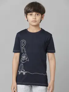UNDER FOURTEEN ONLY Boys Graphic Printed Cotton T-shirt