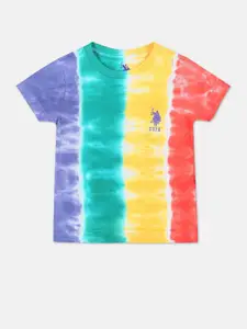 U.S. Polo Assn. Kids Boys Colourblocked Pure Cotton T-shirt