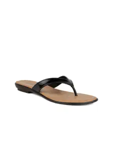 SOLES Women T-Strap Slip On Flats