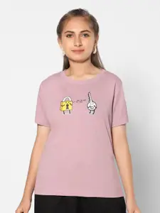 TeenTrums Girls Graphic Printed Cotton T-shirt
