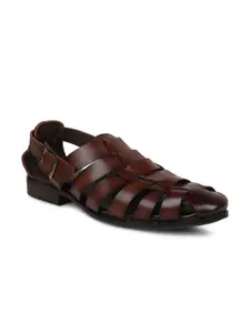 PRIVO by Inc.5 Men Leather Fisherman Sandals