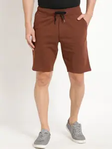 Indian Terrain Men Slim Fit Mid-Rise Pure Cotton Shorts
