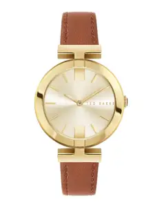 Ted Baker Women Leather Straps Analogue Watch BKPDAF205