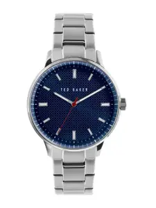 Ted Baker Men Stainless Steel Bracelet Style Straps Analogue Watch