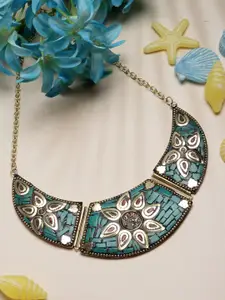 PANASH Handmade Cresent Shaped Choker Necklace