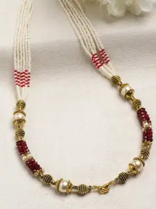PANASH Gold-Plated Beaded Necklace