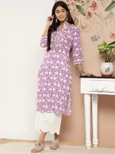 Varanga Women Floral Embellished Gotta Patti Kurta
