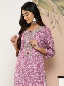 Varanga Bandhani Printed Gota Embroidered Kurta