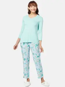 Dreamz by Pantaloons Women 2 Pieces Floral Printed Night Suit