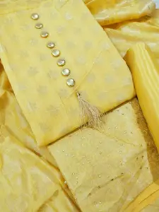 KALINI Unstitched Banarasi Dress Material