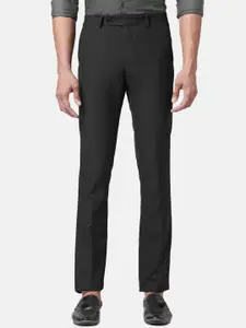 BYFORD by Pantaloons Men Slim Fit Low-Rise Formal Trousers