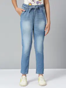 JUSTICE Girls Relaxed Fit Light Fade Stretchable Jeans