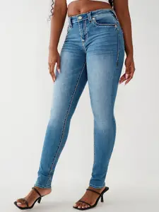 True Religion Women Stella Super T Skinny Fit Light Fade Jeans