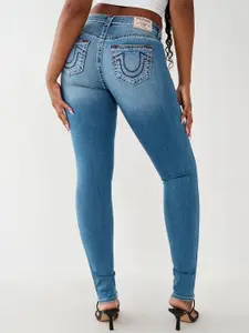 True Religion Women Stella Super T Skinny Fit Light Fade Jeans