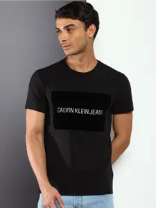 Calvin Klein Jeans Men Typography Printed Slim Fit T-shirt
