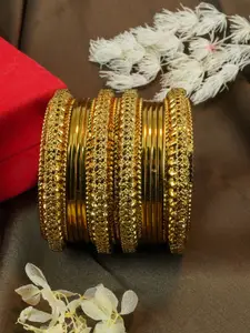 GRIIHAM Set Of 12 Gold-Plated Bangles