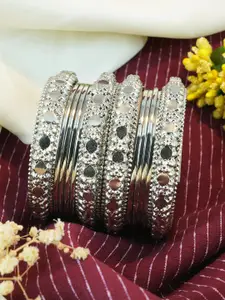GRIIHAM Set of 12 Silver-Plated Bangles