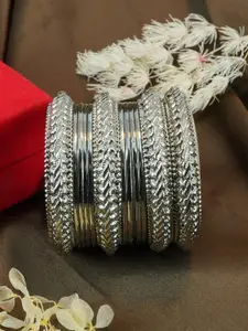 GRIIHAM Set of 12 Silver-Plated Bangles