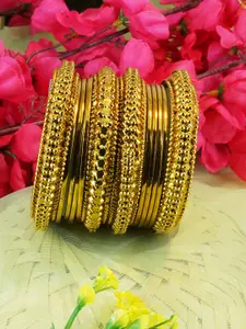 GRIIHAM Set of 12 Gold-Plated Bangles