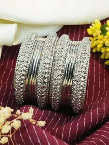 GRIIHAM Set of 12 Silver-Plated Bangles
